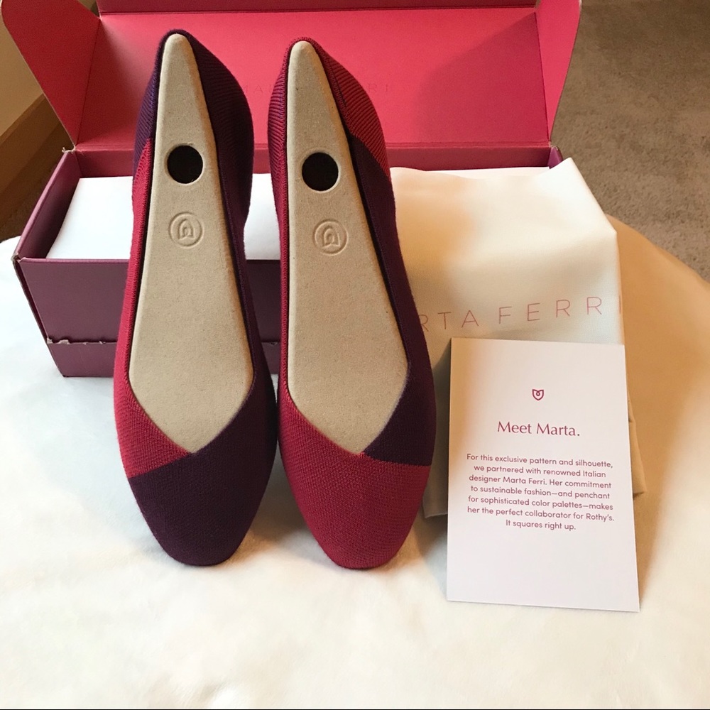 NEW Marta Ferri Rothy’s in Cherry Violet - Picture 1 of 8